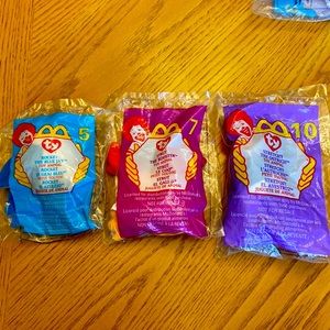 McDonald’s Ty beanie babies set of three sealed excellent condition